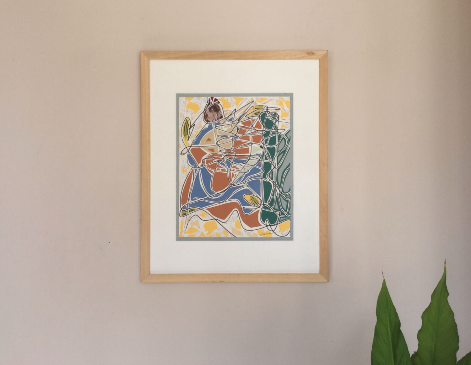 Pierre clamagirand, known as clama (1934-2015). mixed media.