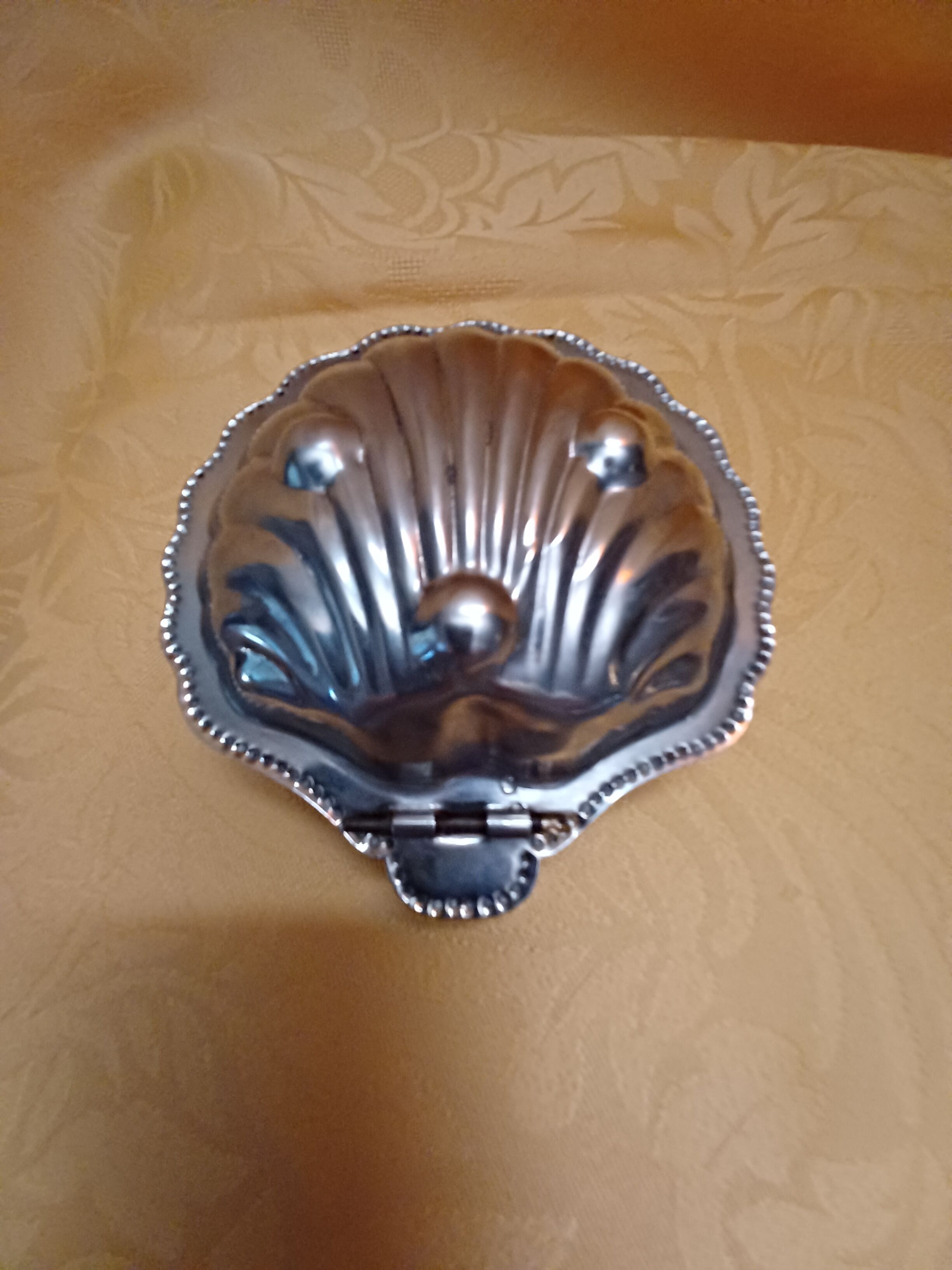Beurrier Coquillage inox et verre