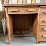 Oak half-minister's desk (renovated)