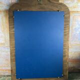 Shabby green mirror with flowers