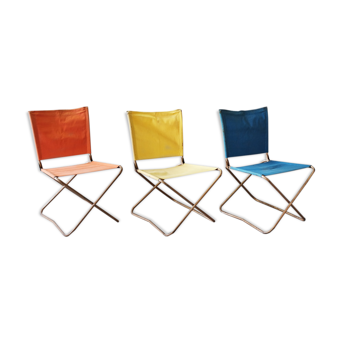 Lot de 3 fauteuils vintages Lafuma Chantazur 1960