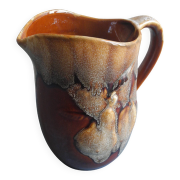 ancien pichet céramique Rhoda vintage ceramic pitcher jug fat lava