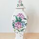 Vase décor fleurs peints à la main