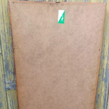 Scandinavian teak mirror, trapezoidal shape