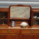 Buffet Art Déco avec guérites et miroir