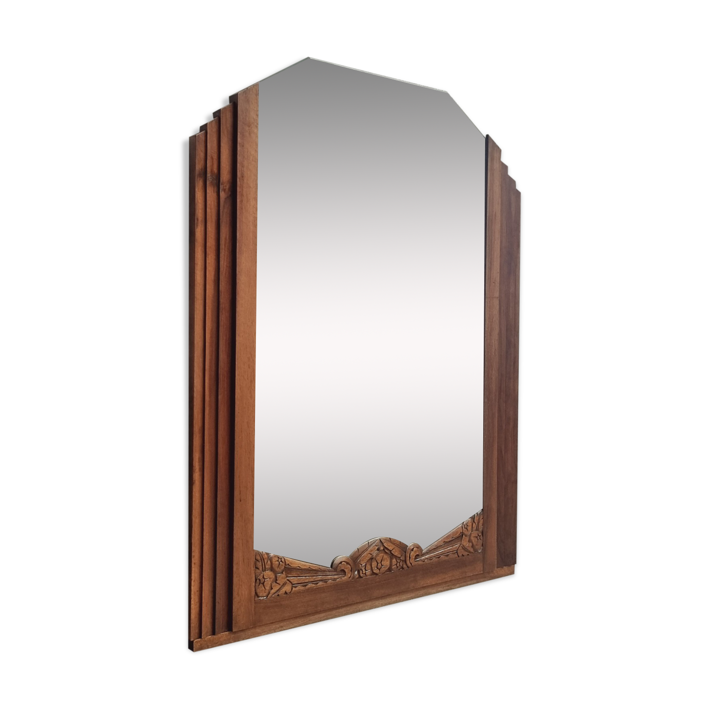 Miroir Art Déco miroir mural en bois 120x95cm