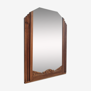 Art Deco mirror wall mirror wood 120x95cm