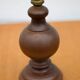 lampe bois, pied de lampe bois vintage