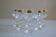 6 port glasses in Bohemian crystal Czechoslovakia