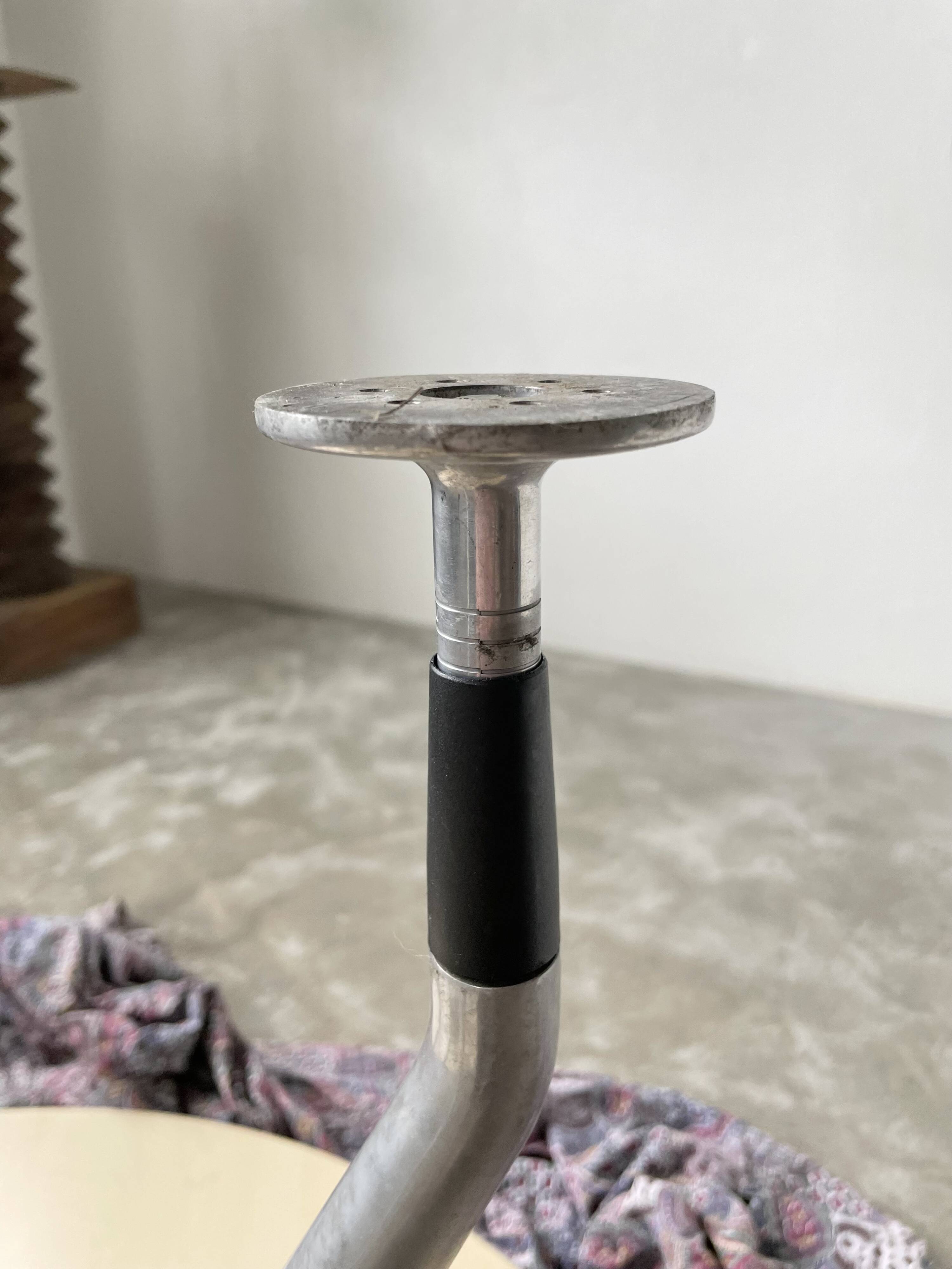 Tecno Nomos Round Table Brushed Metal