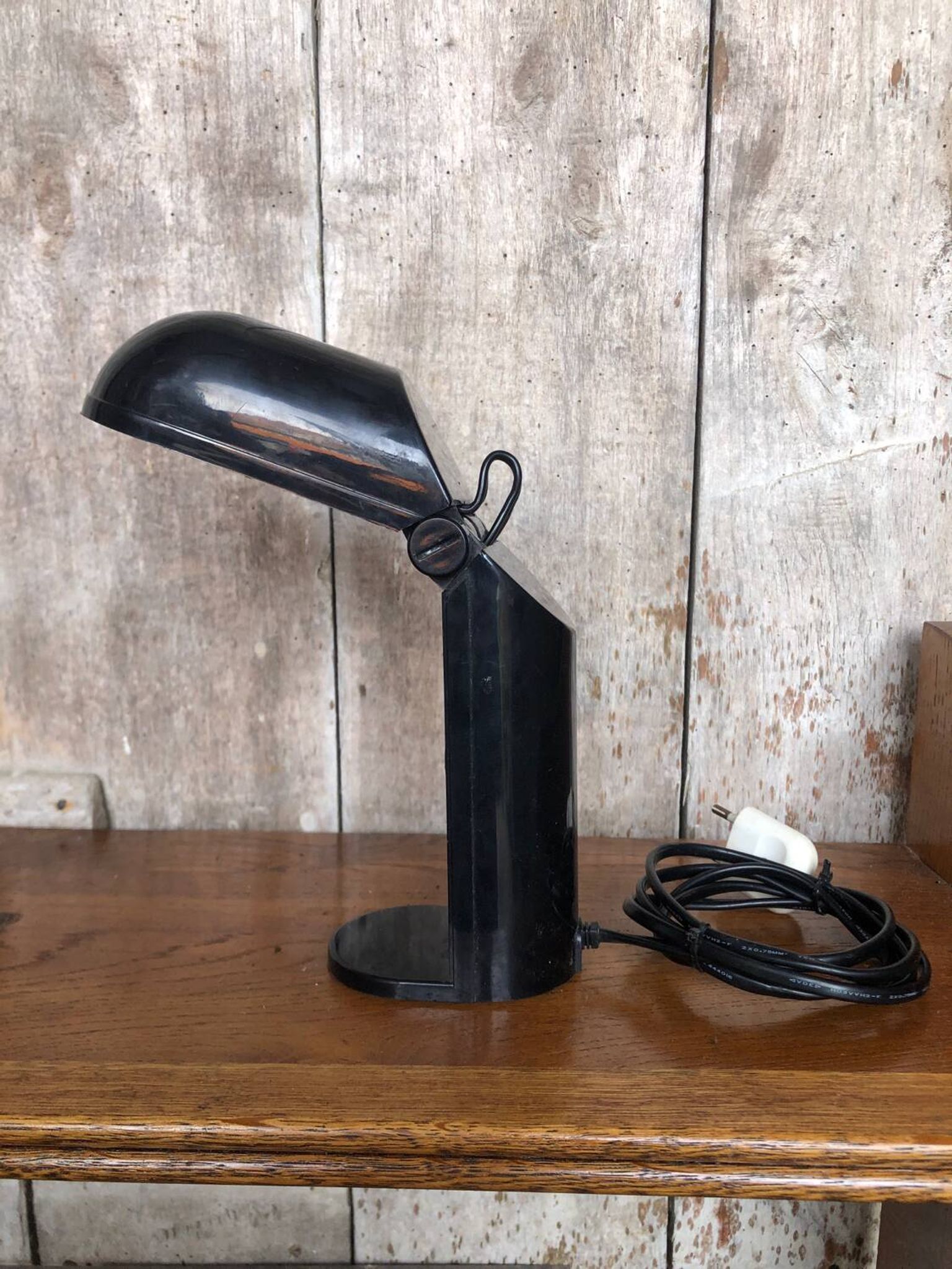 Old BAMBINA Designer Lamp from Fase 80's Ein France Black Vintage