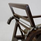 1930s Pair of Art Deco Armchairs in Walnut Finish, Czechoslovakia