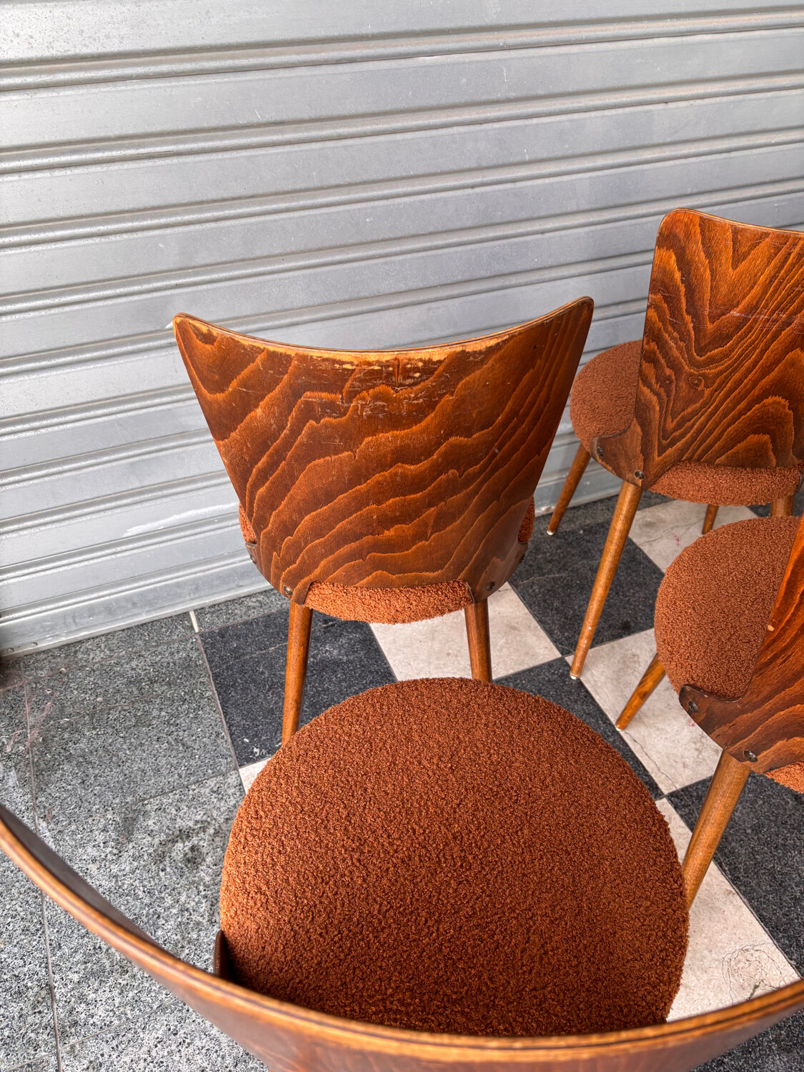 Set of 8 Baumann bistro chairs