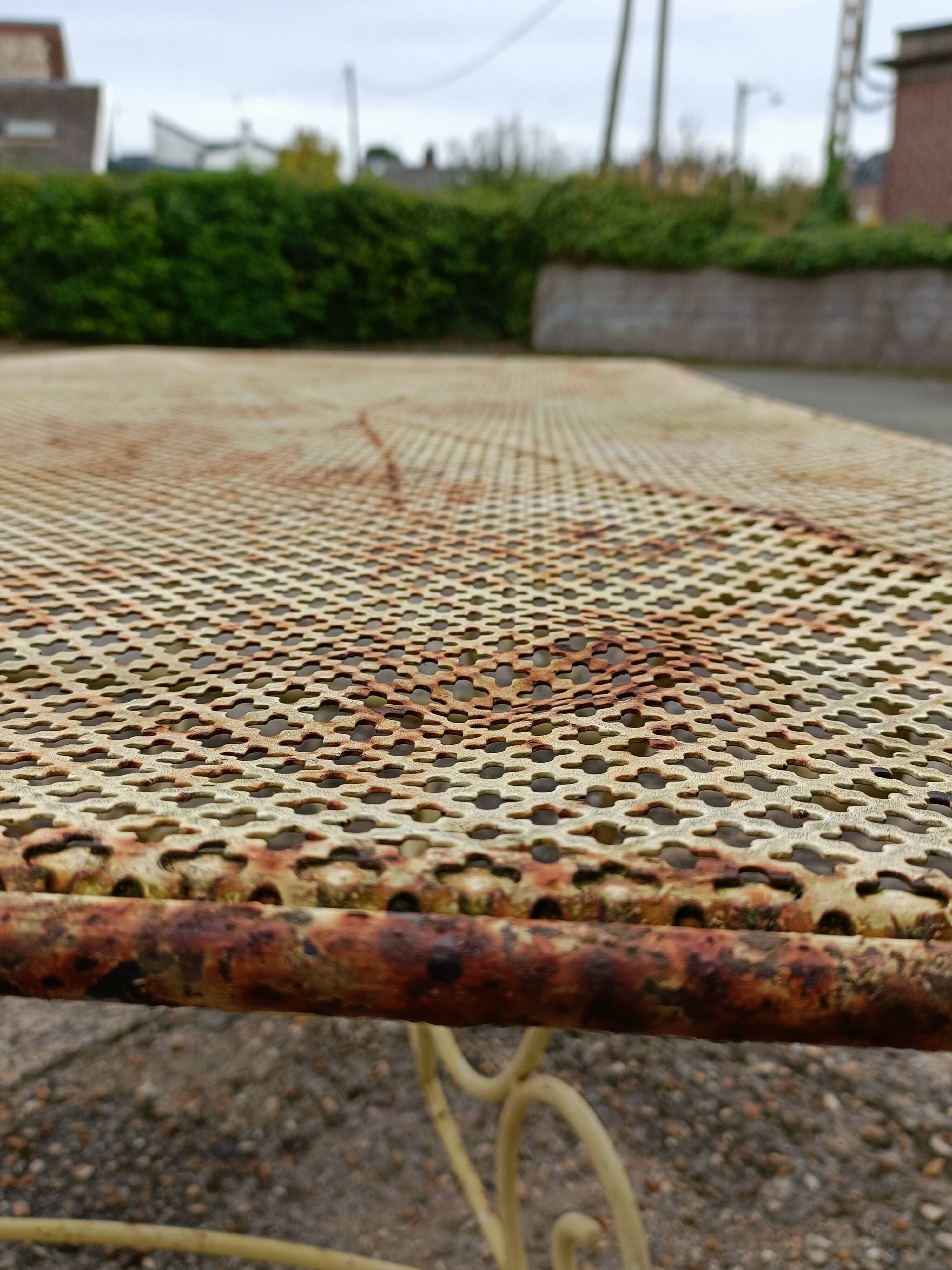 Wrought iron garden table full old garden furniture