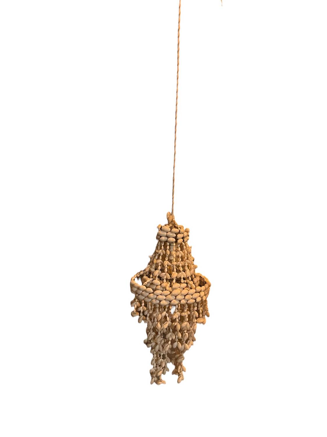 Shell pendant chandelier year 1970