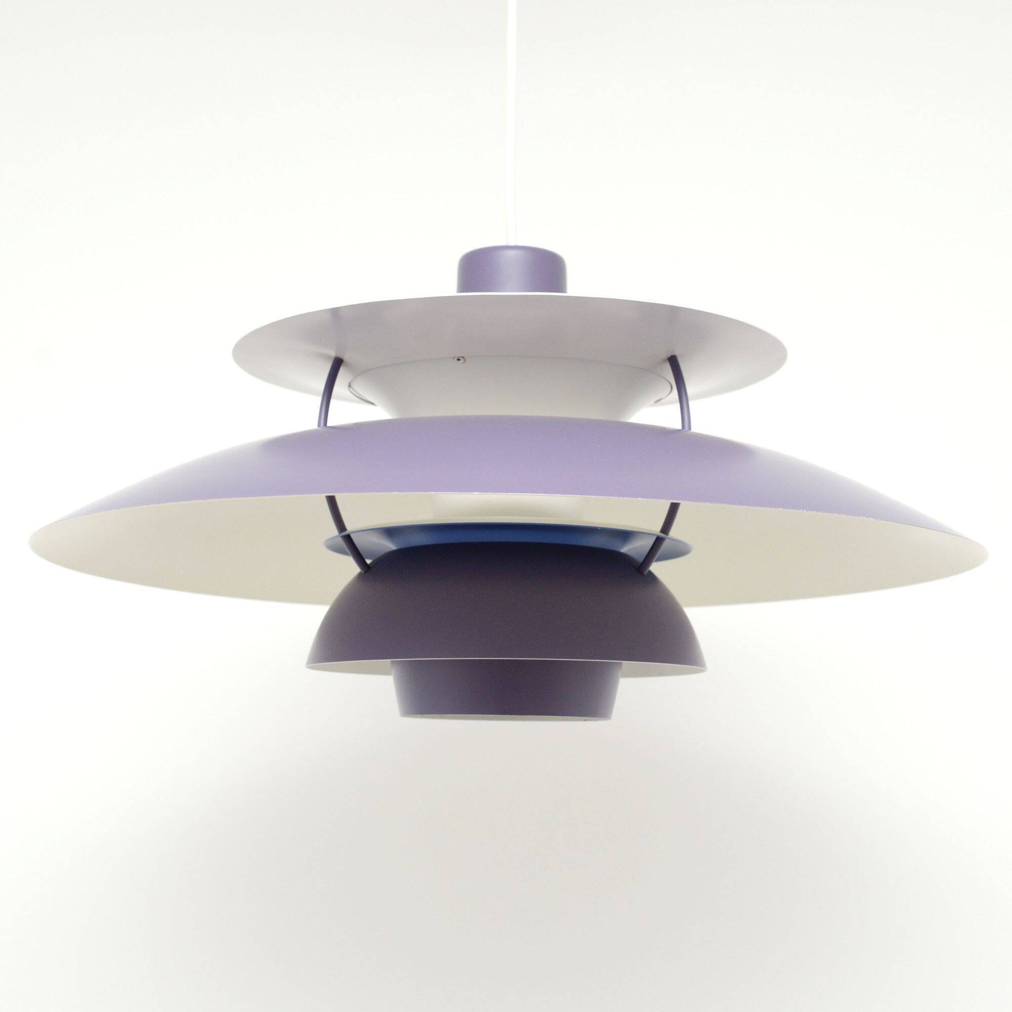 Lavender PH5 lamp, P. Henningsen for L. Poulsen, vintage 1960s