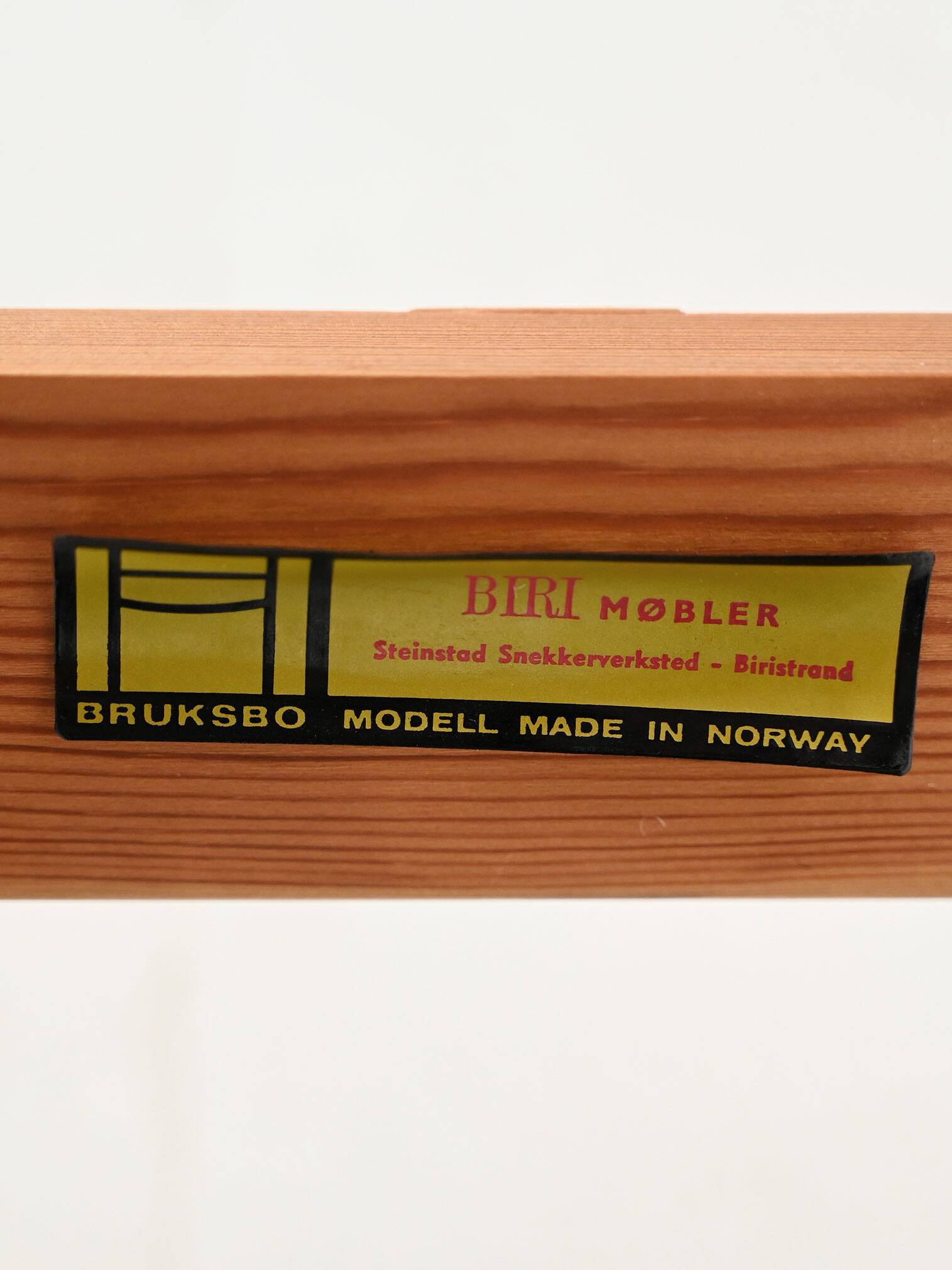 Norwegian pine armchair by Harry Moen