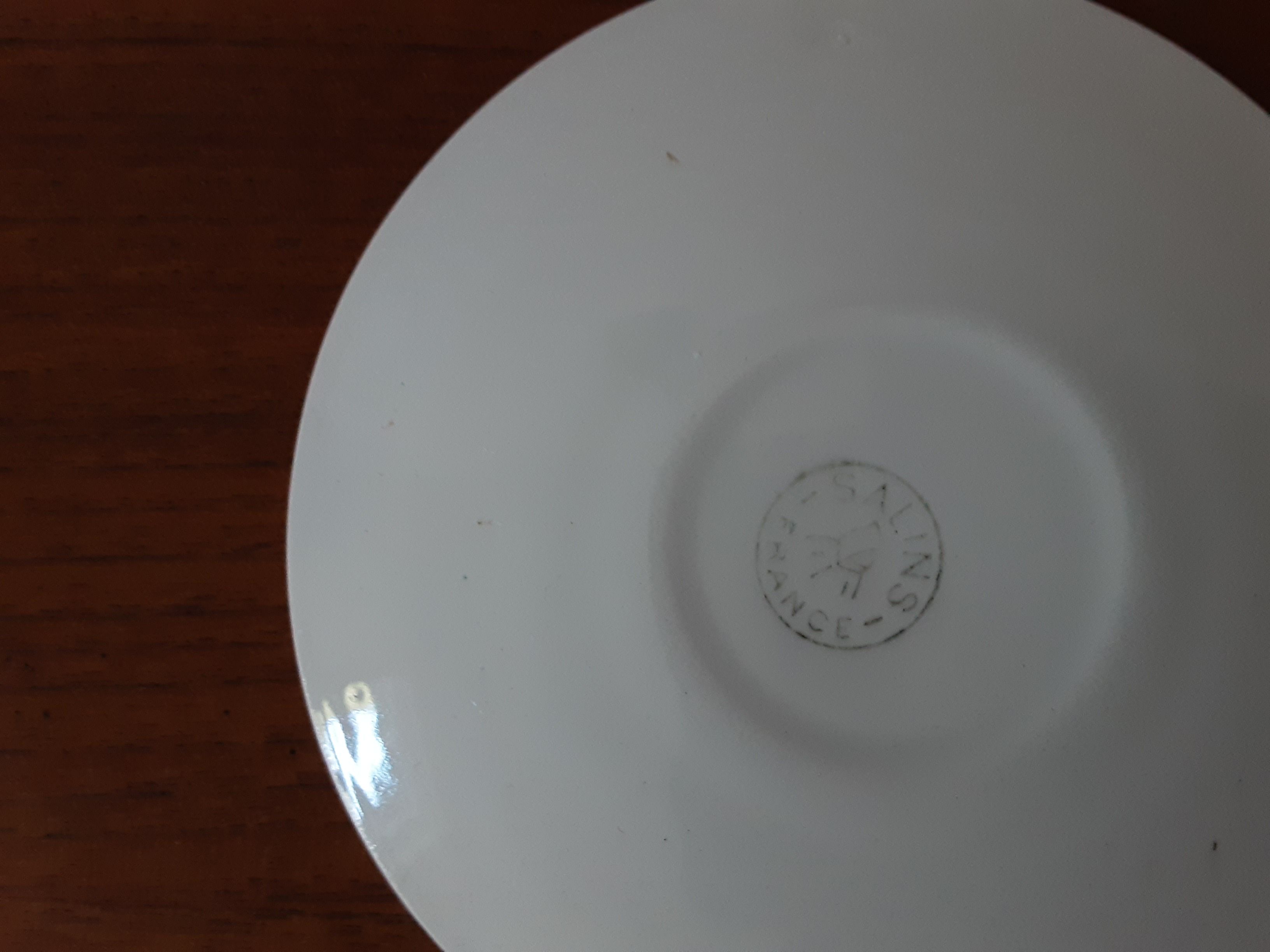 Set of 4 cups Salins France, 50s/60s