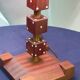 Lampe dès en bois vintage