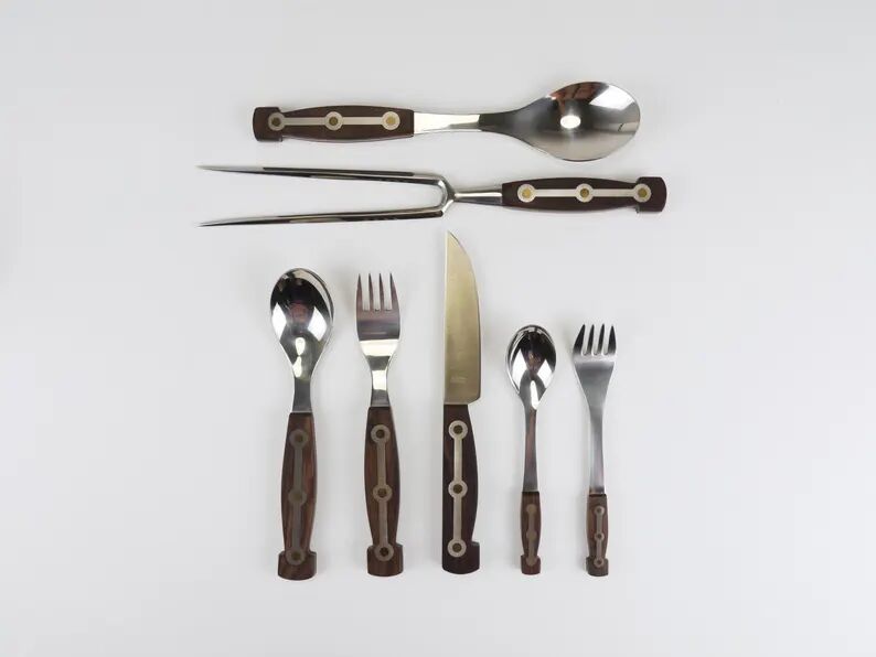 Unused Boxed Amboss 1050 Flatware, 32 Pieces / 6 Persons, Austria, 1950s