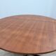 Vittorio Nobili 1950s round dining table in teak & brass