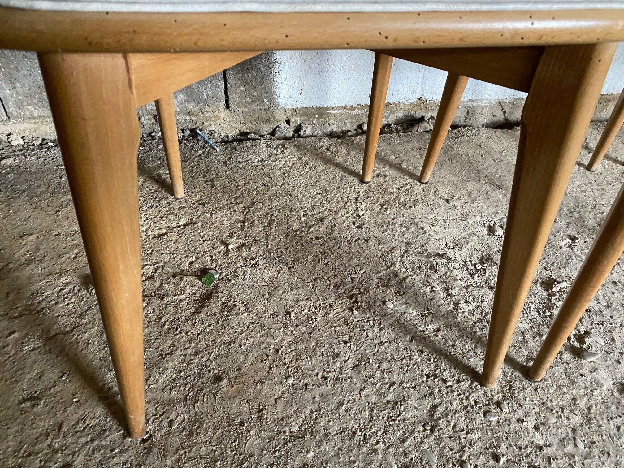 Set of 6 vintage 50s Scandinavian chairs