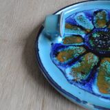 Danish ceramic candlestick from Jette Hellerøe, 1970s