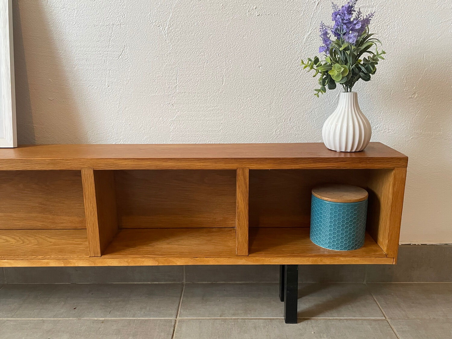 Very beautiful shallow vintage sideboard.