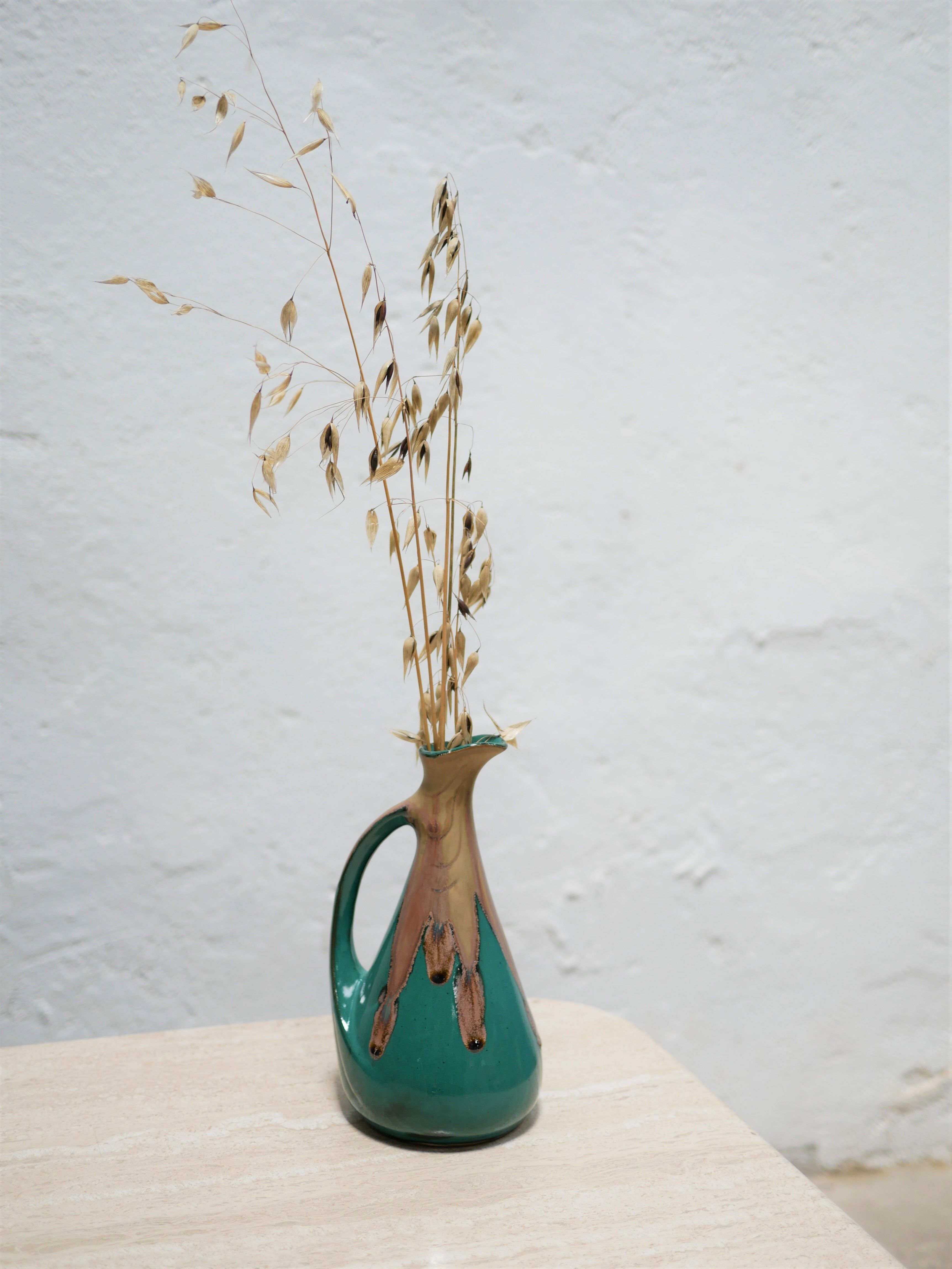 Vintage ceramic liquor decanter by the Denbac manufacture