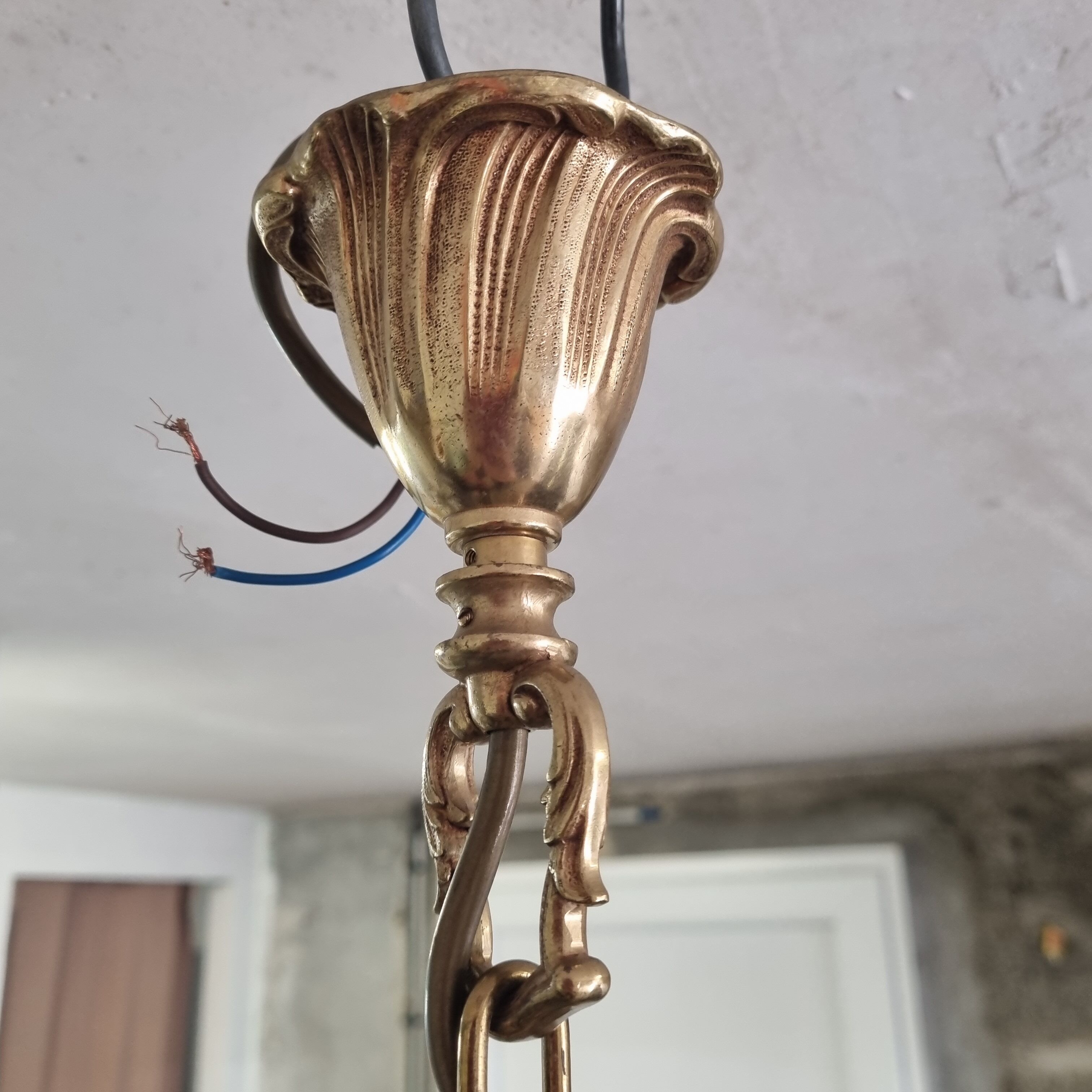 Lustre bronze Louis XV