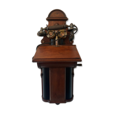Old wall-mounted crank telephone, early twentieth century of the Elektrisk Office Art Deco period