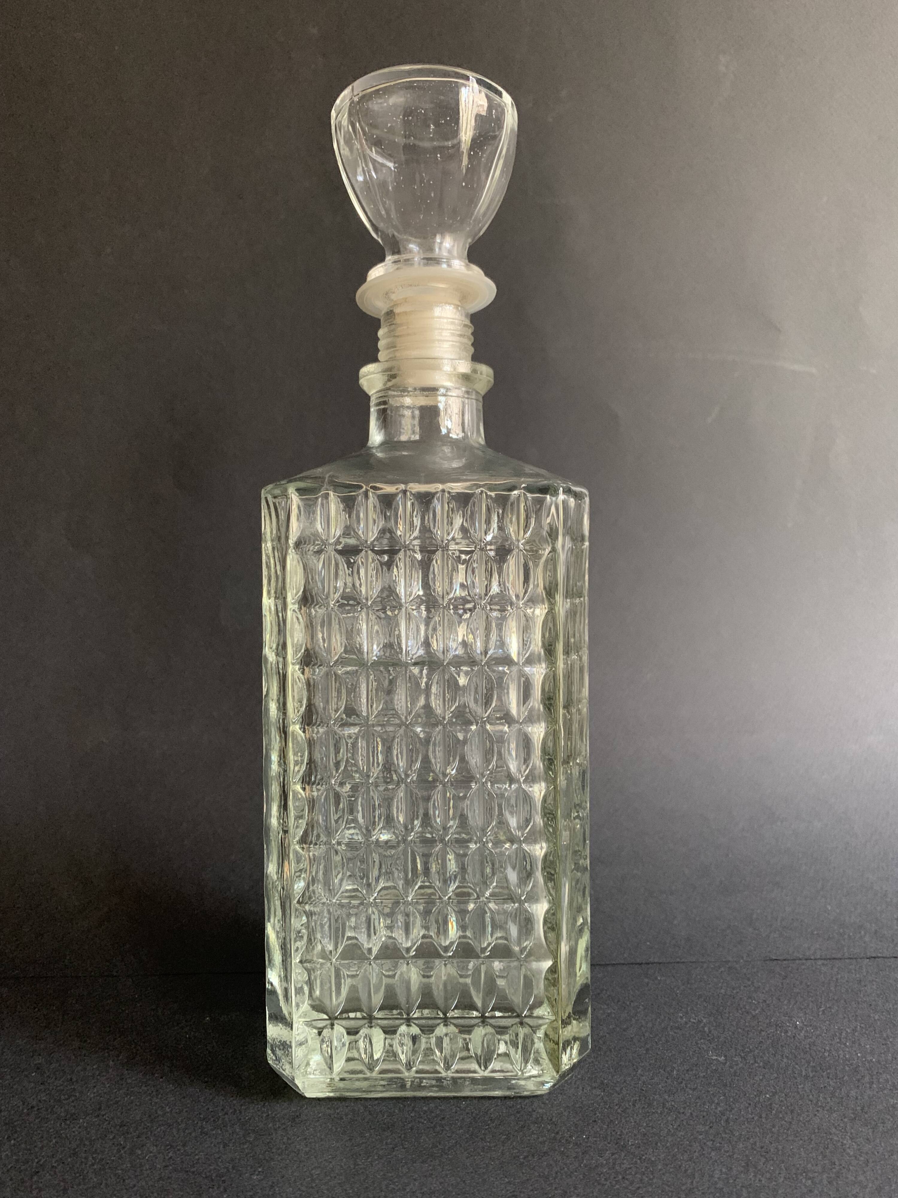 Diamond tip whisky decanter, 1960s