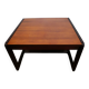 Table basse en bois vintage des années 70