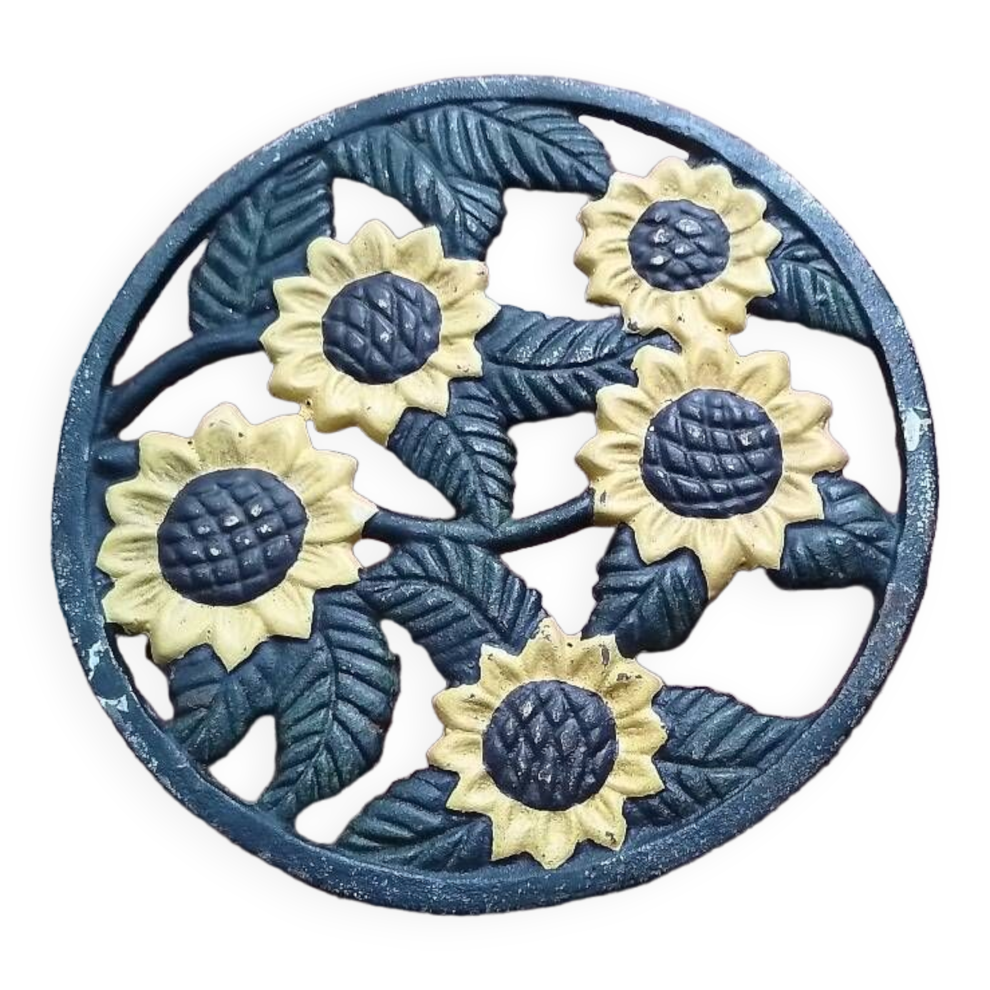 Vintage cast iron trivet