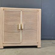 Cabinet en roseau vintage, années 1970