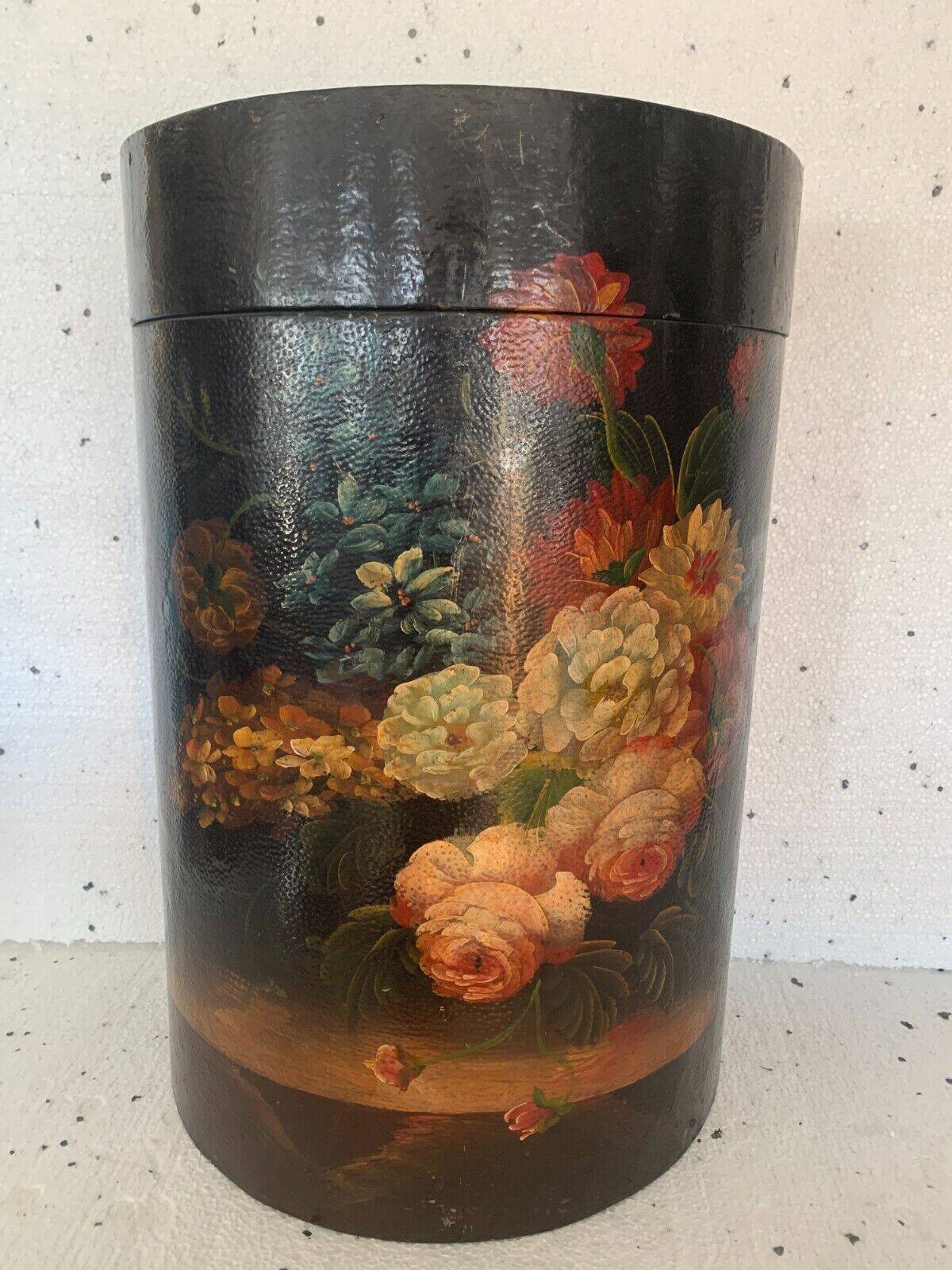 Box painted in half moon 20th century storage chest