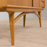 Scandinavian oak sideboard with sliding doors and 4 drawers