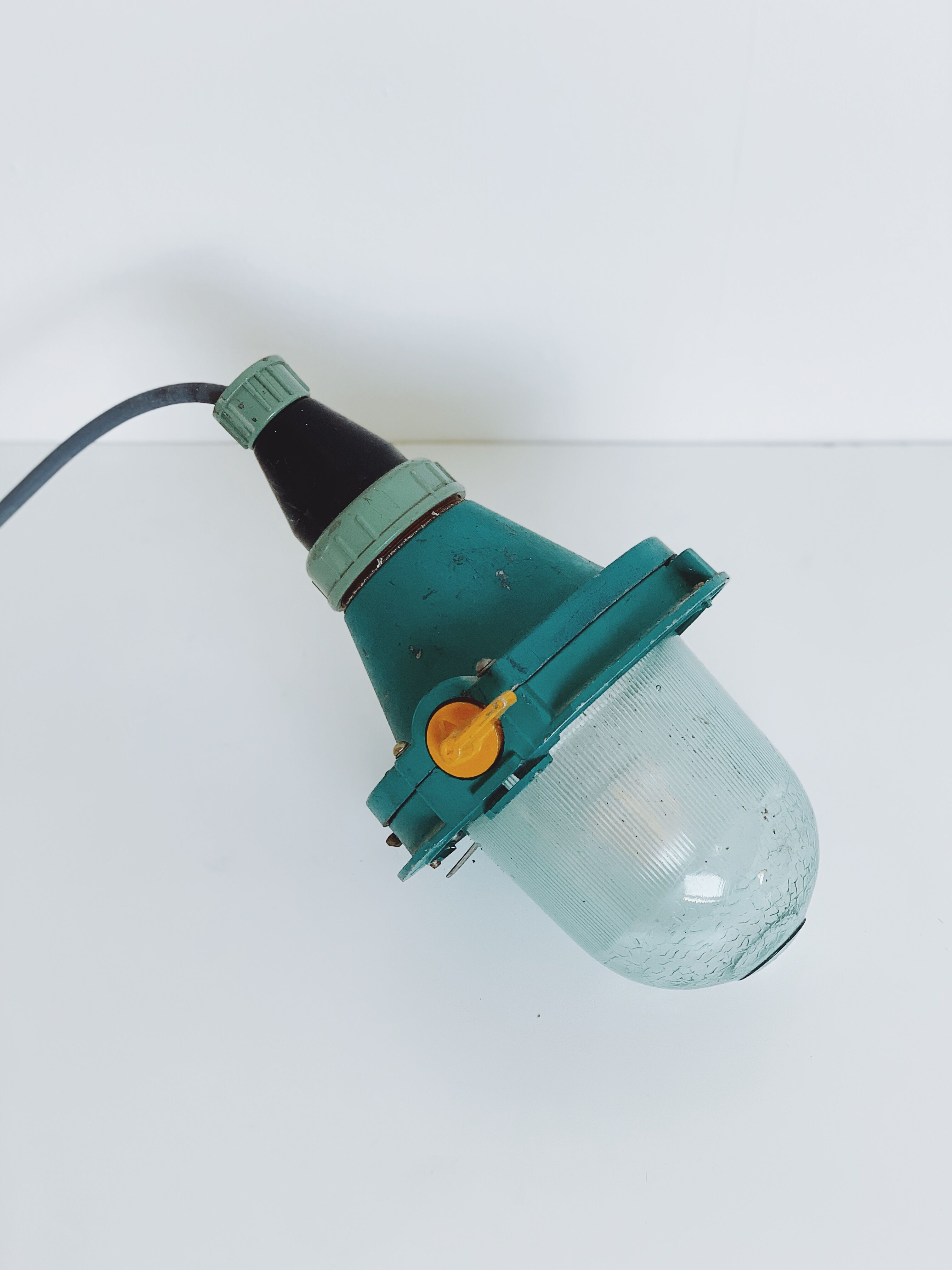 Soviet industrial suspension lamp