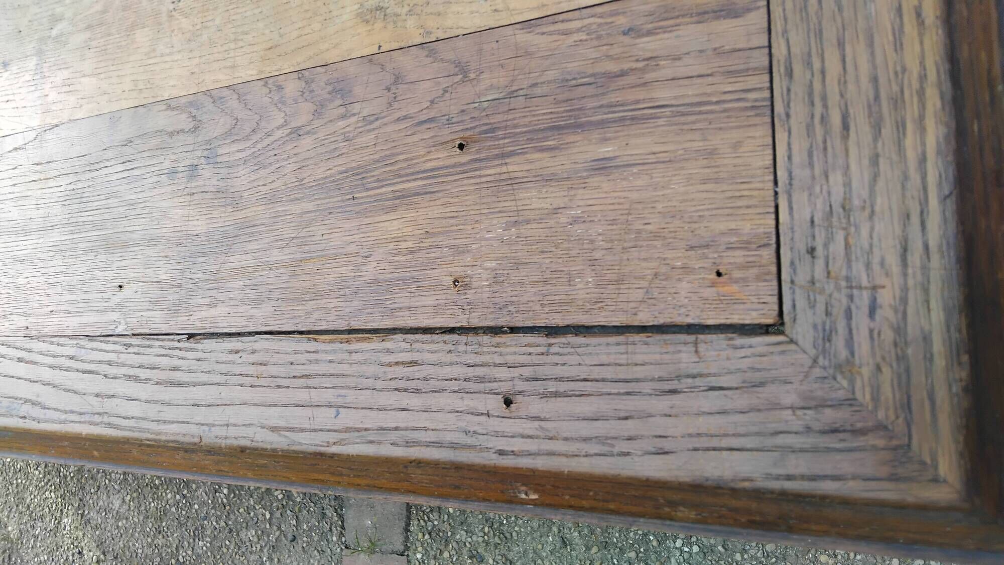 Grande table Drapier ancienne XIX eme meuble métier atelier tissu commerce