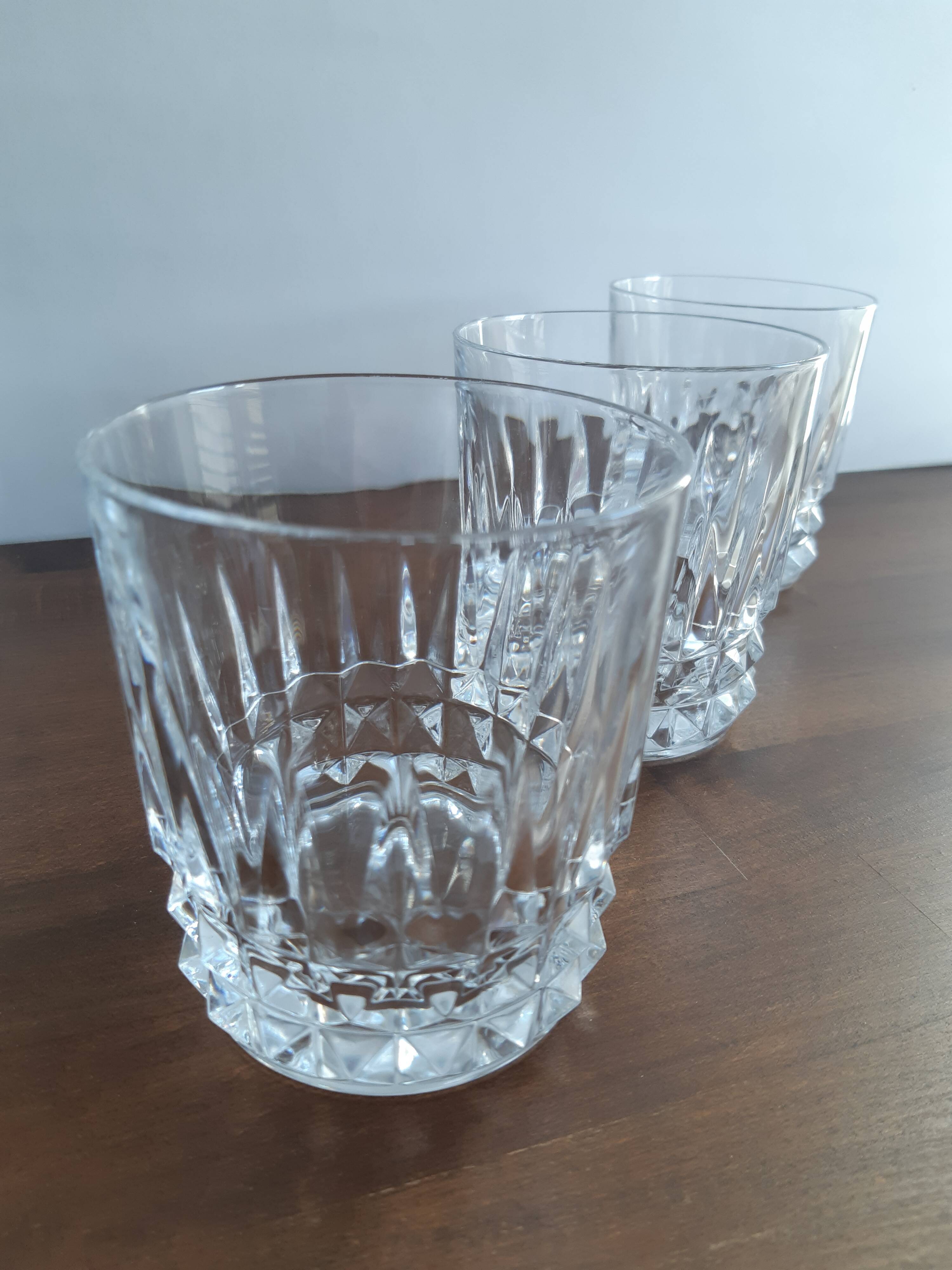 Set of 6 crystal whisky glasses