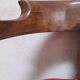 Fauteuil de bureau en noyer massif XIX°