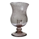 Vintage glass bubble photophore in pale amethyst, Biot style, 1970-1980.