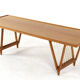mid century modern Coffee table 'Deinum'  vintage design with magazine rack