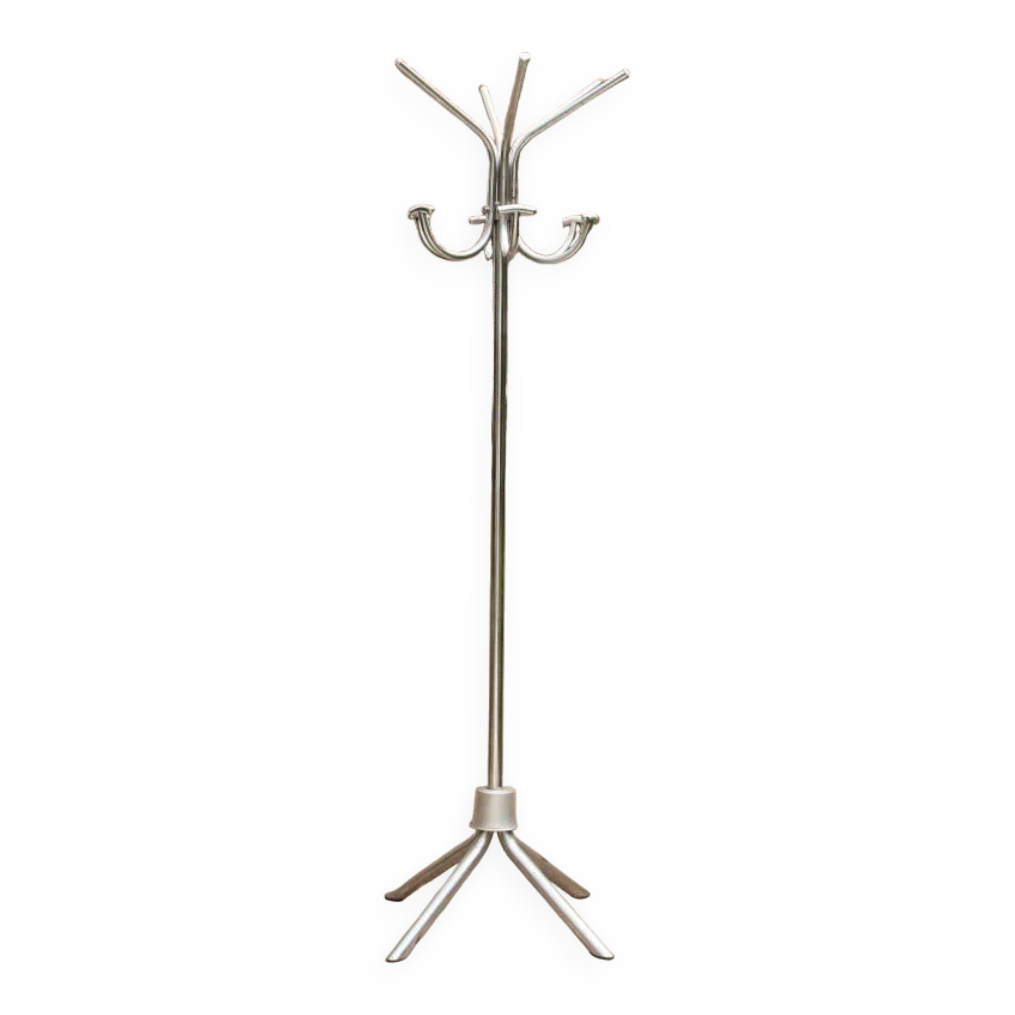 Vintage parrot, 1970s, in chrome metal.