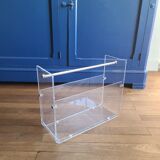 Plexiglass magazine holder by David Lange