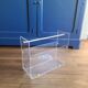 Plexiglass magazine holder by David Lange