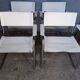 4 armchairs leather bauhaus design