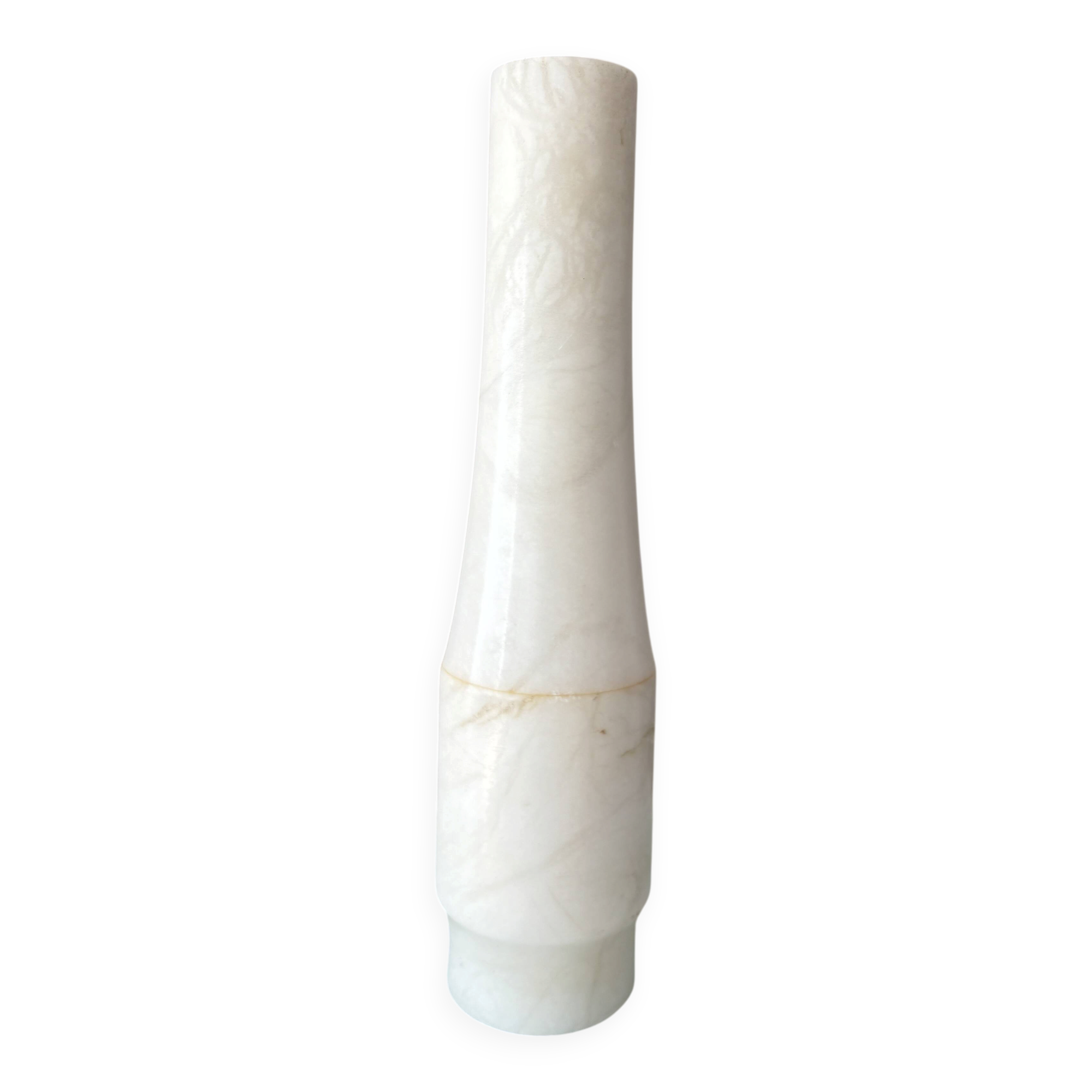 Vintage Spanish Alabaster Sculptural Vase – San Leo – Minimalist – 1970s