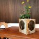 Brutalist ceramic art cube vase by Annette Merkenthaler, Germany 1960s