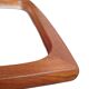 Teak wall mirror, organic shape, Denmark 1960s